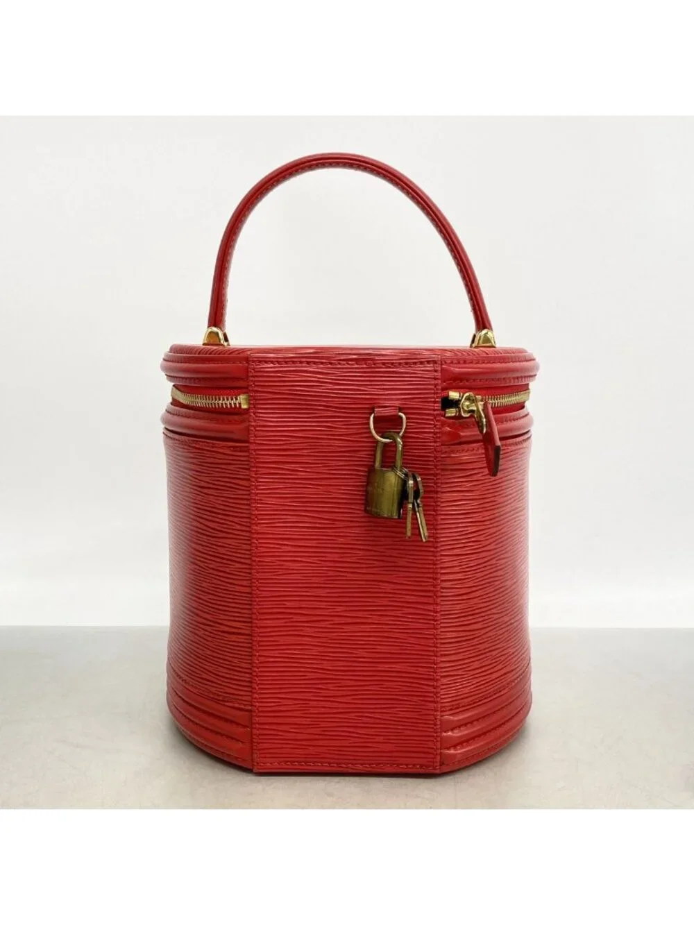 Louis Vuitton Handbag Epi Cannes Castilian Red